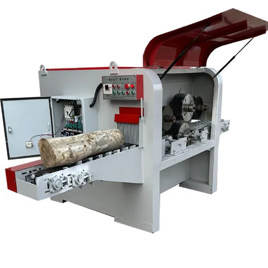 Ws350 Woodworking Round Log Timber Cutting Saw Multi Blade Rip Saw Multiple Rip Saw Log Circular Sawmill